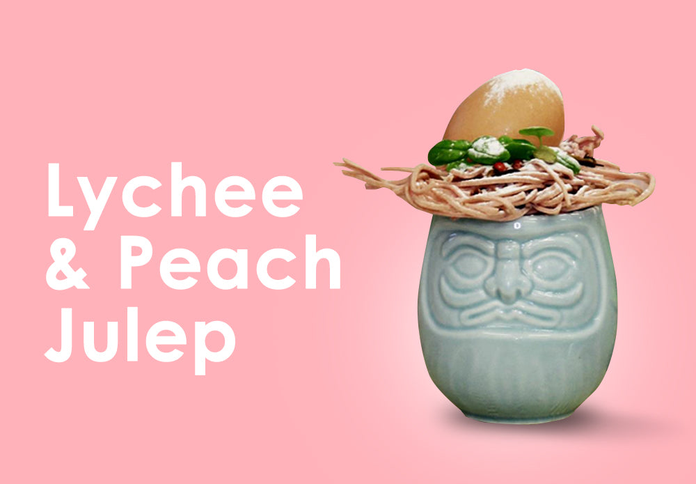 COCKTAIL RECIPE: LYCHEE AND PEACH JULEP