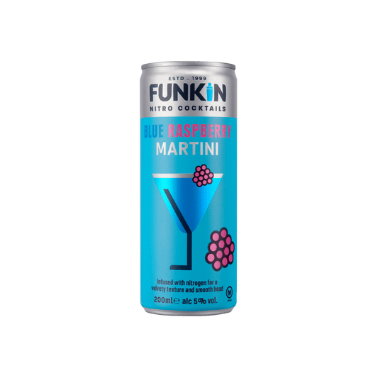 Blue Raspberry Nitro Can (12 x 200ml) CAN FUNKIN Cocktails 