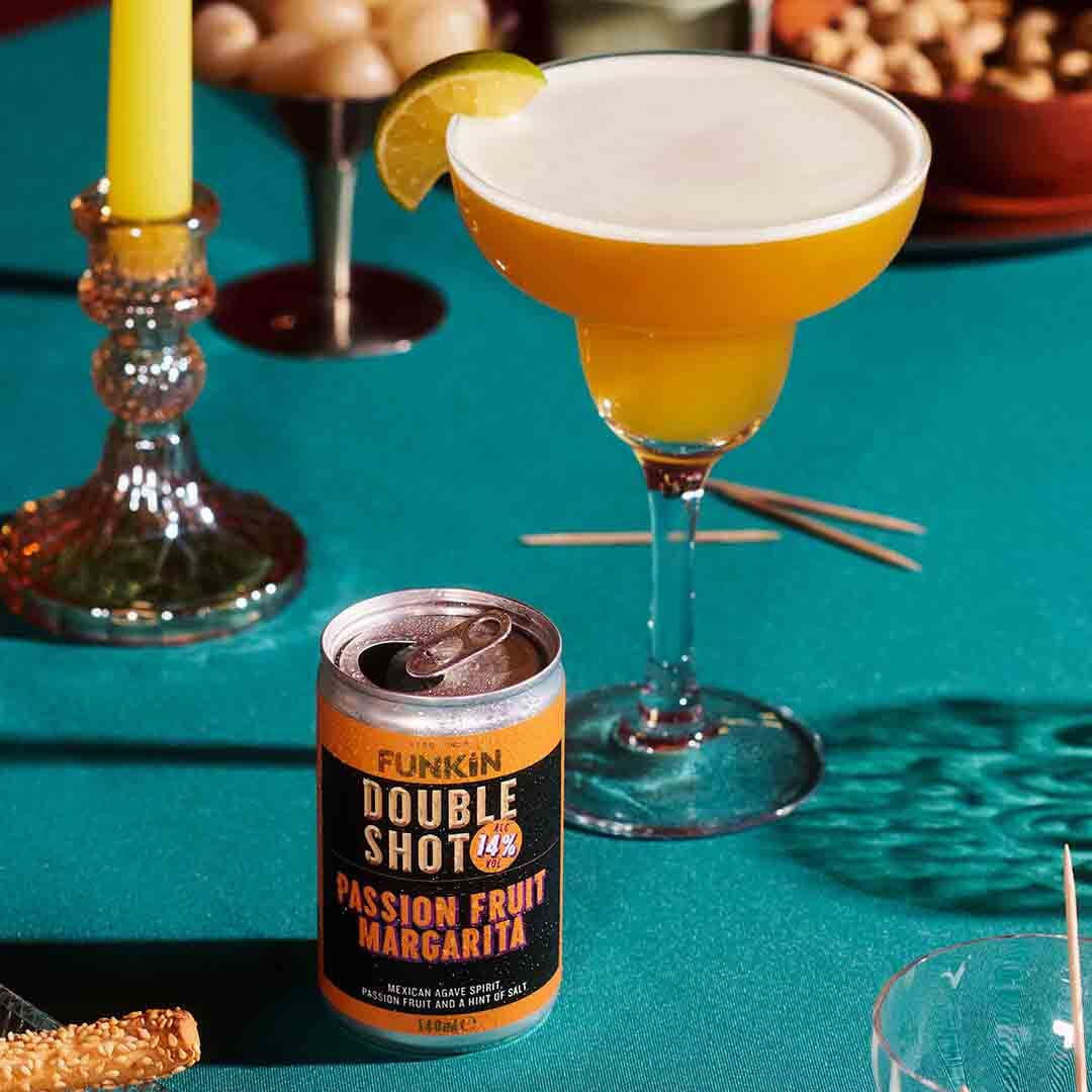 Passion Fruit Margarita Double Shot Can (10 x 140ml) CAN FUNKIN COCKTAILS