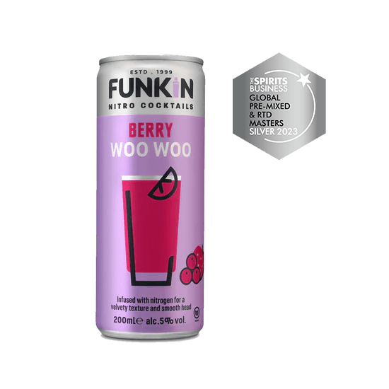 Berry Woo Woo Nitro Can (12 x 200ml) CAN FUNKIN Cocktails 