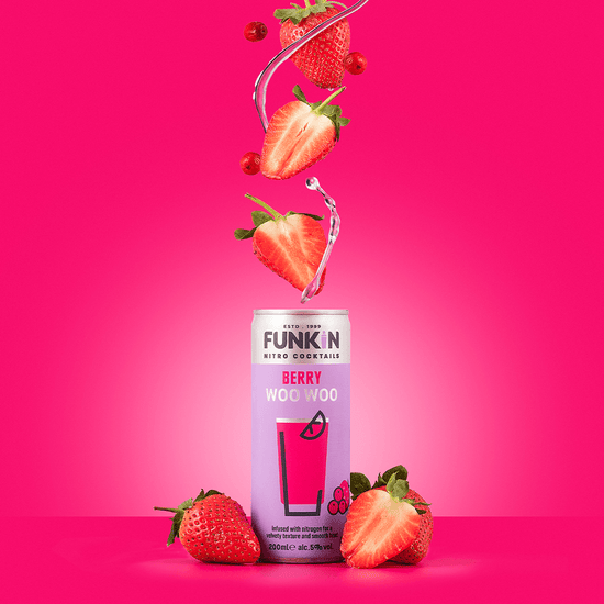 Berry Woo Woo Nitro Can (12 x 200ml) CAN FUNKIN Cocktails 