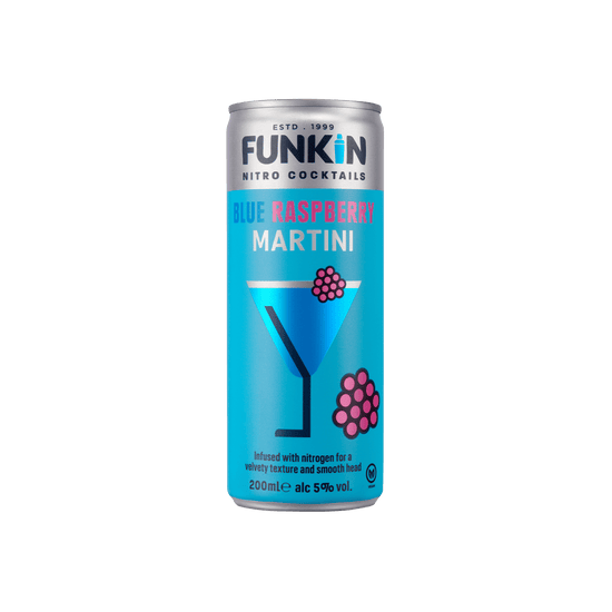 Blue Raspberry Nitro Can (12 x 200ml) CAN FUNKIN Cocktails 