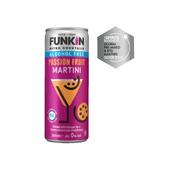 Alcohol Free Passion Fruit Martini Nitro Can (12 x 200ml) CAN FUNKIN COCKTAILS 
