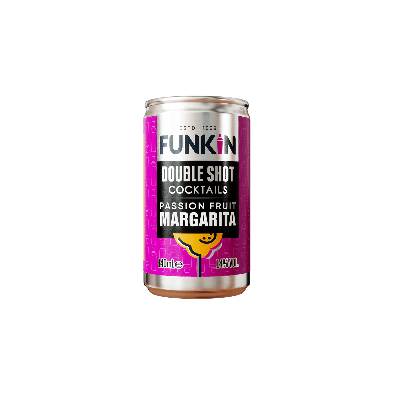 Passion Fruit Margarita Double Shot Can (10 x 140ml) CAN FUNKIN COCKTAILS 