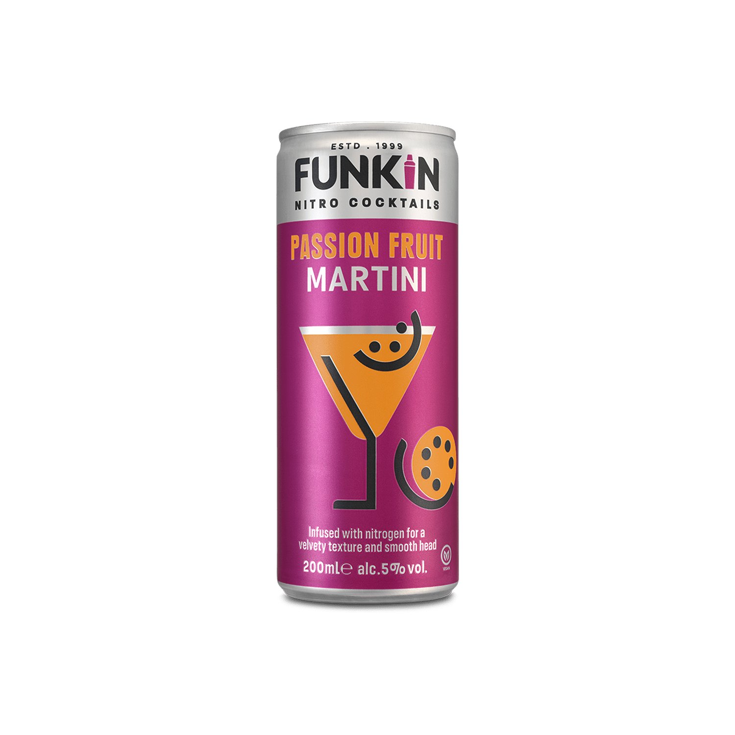 Passion Fruit Martini Nitro Can (12 x 200ml) CAN FUNKIN COCKTAILS 