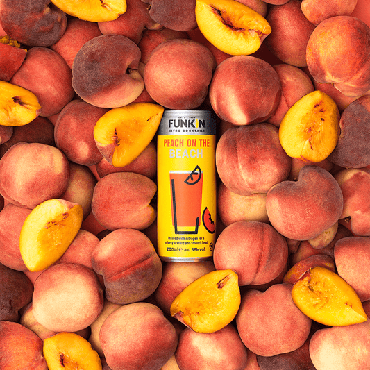 Peach on the Beach Nitro Can (12 x 200ml) CAN FUNKIN COCKTAILS 