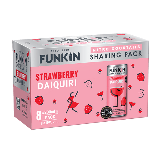 Strawberry Daiquiri Nitro Can Sharing Pack CAN FUNKIN COCKTAILS 