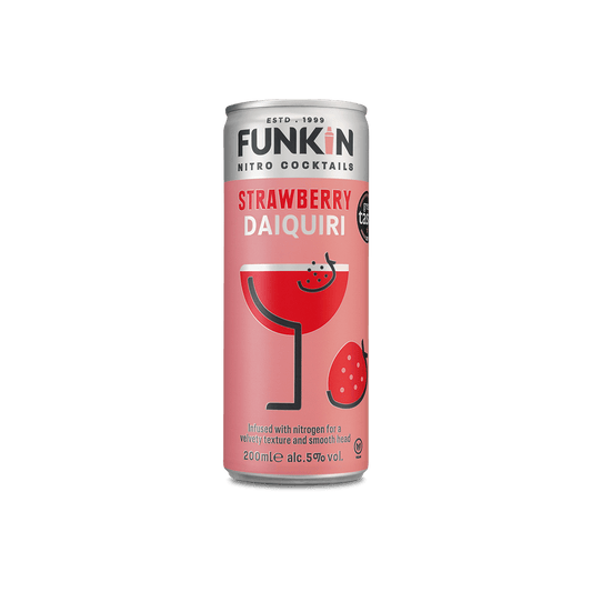 Strawberry Daiquiri Cocktail Nitro Can (12 x 200ml) CAN FUNKIN COCKTAILS 