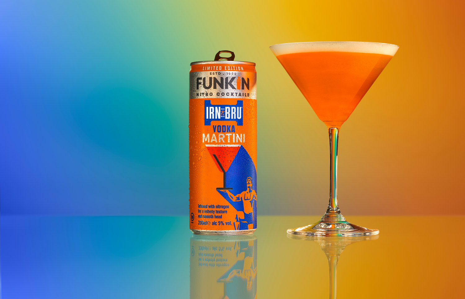 FUNKIN x IRN-BRU VODKA MARTINI | FUNKIN COCKTAILS