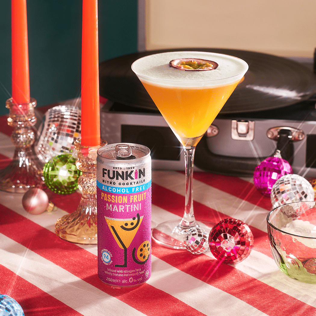 Alcohol Free Passion Fruit Martini Nitro Can (12 x 200ml) CAN FUNKIN COCKTAILS 