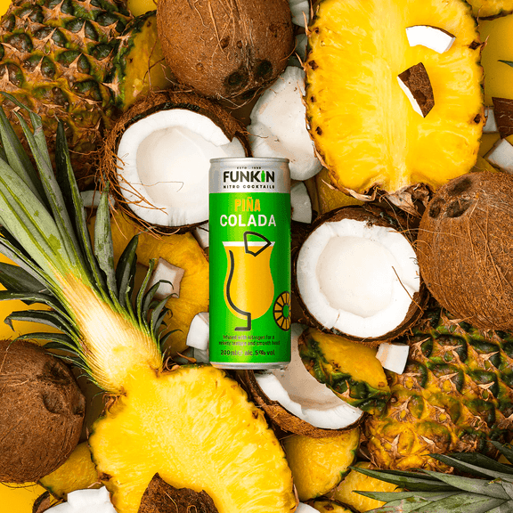 Pina Colada Cocktail in a can | Order Online | FUNKIN COCKTAILS ...